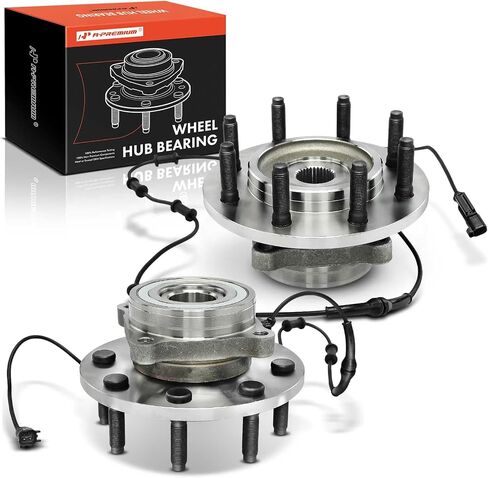 A-Premium 2 x Front Wheel Bearing and Hub Assembly with ABS & 8-Lug Compatible with Dodge Ram 1500 2006-2008, Ram 2500 2006-2008, Ram 3500 2006-2008, 4WD in Saudi Arabia