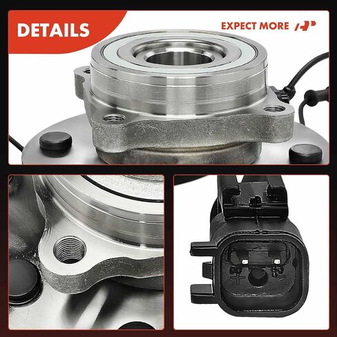A-Premium 2 x Front Wheel Bearing and Hub Assembly with ABS & 8-Lug Compatible with Dodge Ram 1500 2006-2008, Ram 2500 2006-2008, Ram 3500 2006-2008, 4WD in Saudi Arabia