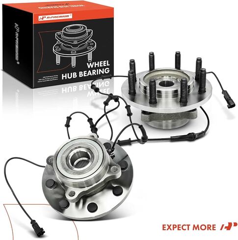 A-Premium 2 x Front Wheel Bearing and Hub Assembly with ABS & 8-Lug Compatible with Dodge Ram 1500 2006-2008, Ram 2500 2006-2008, Ram 3500 2006-2008, 4WD in Saudi Arabia