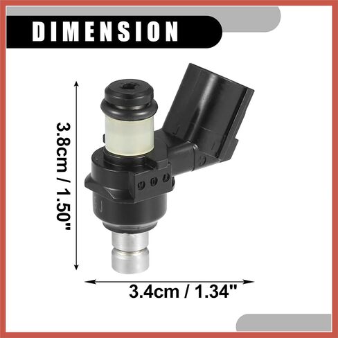 ACROPIX Fuel Injector - Car Inner 6 Holes Engnie Fuel Injectors - for Honda Generators Metal Black - 1 Pc Car Parts in Saudi Arabia