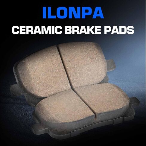 Front Semi-metallic Disc Brake Pads Set for Pontiac Vibe, Toyota Corolla, Toyota Matrix(Exc 2007-2008 XRS Model) 2003 2004 2005 2006 2007 2008, 4PCS(With Hardware) in Saudi Arabia