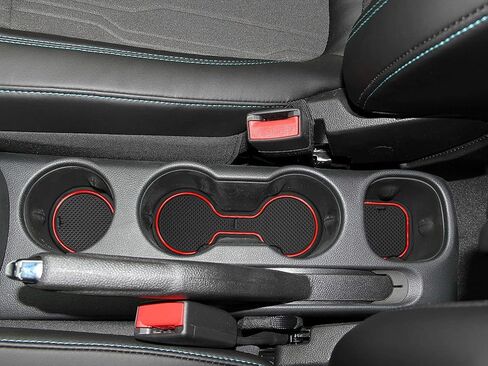 Auovo Anti-dust Mats for Chevy Trax Accessories 2014-2023 Custom Interior Cup Holder Inserts Door Pockets Liners 21pcs (Red) in Saudi Arabia