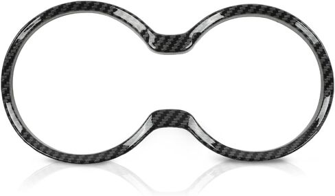 GRAND ORANGE Gear Shift Cup Holder Cover Trim Bezel Carbon Fiber Compatible with Jeep Grand Cherokee 2011-2021 in Saudi Arabia