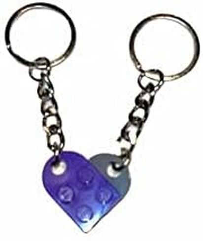 Brick Heart Keychain مجموعة من Mix/Match 17 Colors-Genuine "L" قطع الغيار-هدية مثالية! in Saudi Arabia