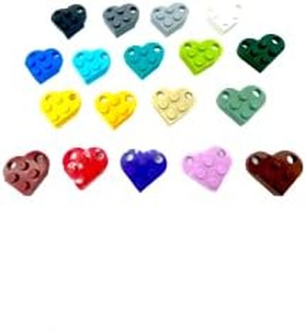 Brick Heart Keychain مجموعة من Mix/Match 17 Colors-Genuine "L" قطع الغيار-هدية مثالية! in Saudi Arabia