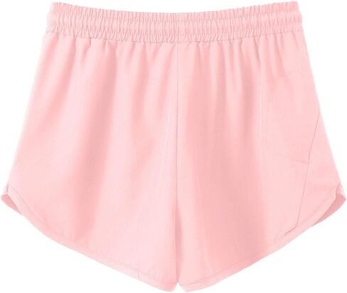 Women's Running Shorts with Liner 3 Zipper Pockets Elastic Workout Athletic Gym Yoga Shorts in Saudi Arabia