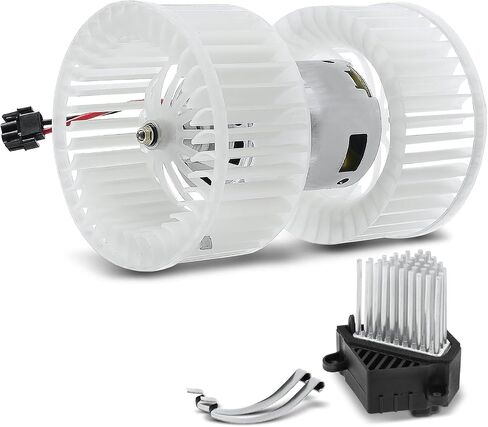 A-premium الأمامية الأمامية HVAC سخان محرك ومجموعة المقاوم متوافقة مع سيارات BMW-320i/325CI/325i/325xi/330CI/330i/330xi 2001-2005 ، 323CI/328CI 2000 ، 323i/328i 1999 -2000 ، x3 2004-2010 ، m3 in Saudi Arabia