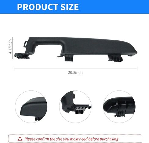 السائق الأيسر الأيسر المقبض مسند الأذرع الباب الداخلي المتوافق مع Chevy Suburban Avalanche Tahoe GMC Yukon Cadillac Escalade 1999-2006 استبدال 88981547 15703701 15703702 88981548 Black in Saudi Arabia