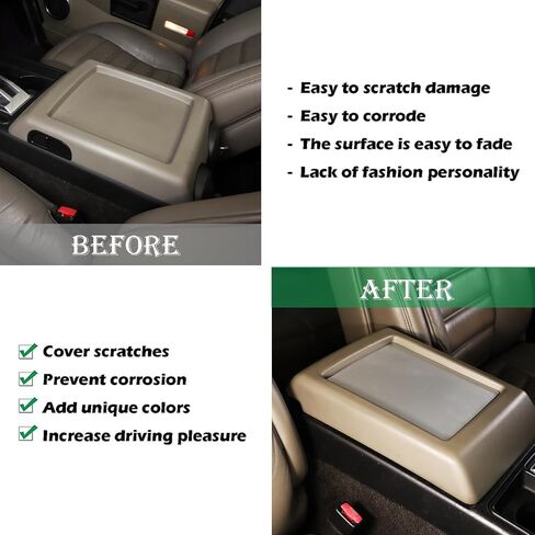 Piugilh Car Interior Recrest Box Cover Cover Trim Trim for Hummer H2 2003-2007 ، Center Censole Armrest Box Box Box Cover Cover Slote Slote Accessories in Saudi Arabia