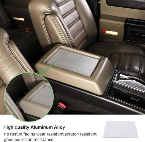 Piugilh Car Interior Recrest Box Cover Cover Trim Trim for Hummer H2 2003-2007 ، Center Censole Armrest Box Box Box Cover Cover Slote Slote Accessories in Saudi Arabia