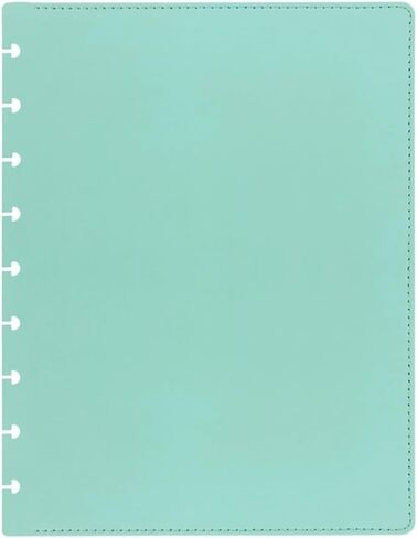 Medium Size Discbound Journal PU Leather Covers(1 Pair) Compatible with Circa Arc TUL and Happy Planner(Light Blue,Medium) in Saudi Arabia