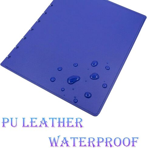 Medium Size Discbound Journal PU Leather Covers(1 Pair) Compatible with Circa Arc TUL and Happy Planner(Light Blue,Medium) in Saudi Arabia