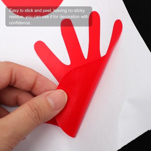 ملصقات أقدام Supvox ، ملصقات Handprint - 40 شارات الأرضية الملونة للرضع للأطفال ملصقات جدران قابلة للإزالة للديكور والتعلم in Kuwait