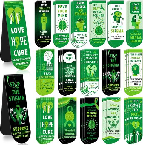 48 PCS Autism Throual Throught Magnetic Lagmarks Autism Magnet Magnet Markers Clips Borkmark Clips for Autism Awarening Homeery Pontitout Public Welfare School Lecture Sever in Kuwait