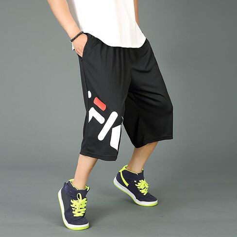 Men's Athletic Shorts Long Basketball Workout Shorts Loose Fit with Pockets S-4XL in Kuwait