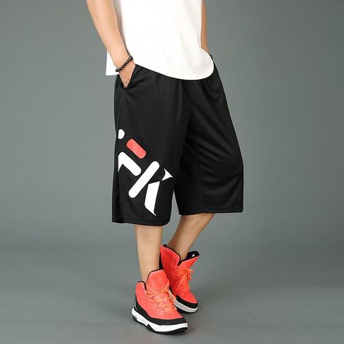 Men's Athletic Shorts Long Basketball Workout Shorts Loose Fit with Pockets S-4XL in Kuwait
