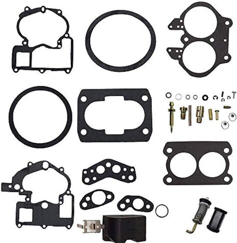 كربورت كربوهيت إعادة بناء مجموعة من أجل Mercury Marine 3.0L 4.3L 5.0L 5.7L Mercarb 2 BBL Carburetor 3302-804844002 1389-9562A1 1389-9563A1 1389-9564A1 1389-9670A2 1389-80607A2 ( in Saudi Arabia