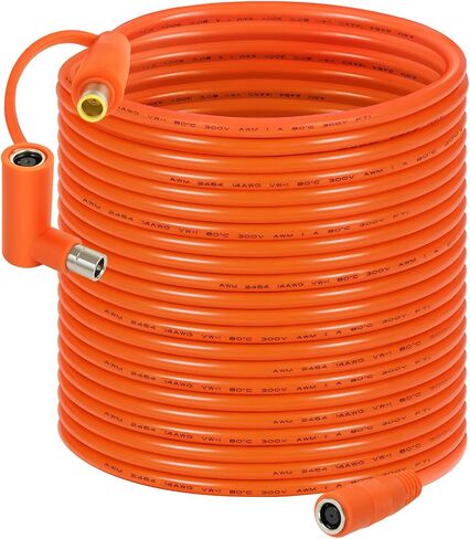 كابل امتداد DC 8 مم 50 قدمًا - DC7909 من الذكور إلى الإناث الكابل الشمسي مع محول DC8020 ، وأسلاك نحاسية 14AWG ، ومقاومة للماء - يعمل مع معظم محطات الطاقة المحمولة والمولدات الشمسية in Kuwait