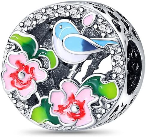 Knitting Cat Mom Sister Safety Chain Travel Unicorn Ladybird Memorial Bead Pendant 925 Sterling Silver Dangle Compatible With Pandora Moments Charm Bracelet in Kuwait
