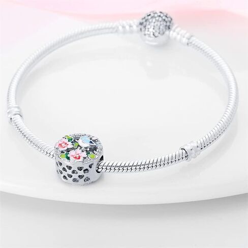 Knitting Cat Mom Sister Safety Chain Travel Unicorn Ladybird Memorial Bead Pendant 925 Sterling Silver Dangle Compatible With Pandora Moments Charm Bracelet in Kuwait