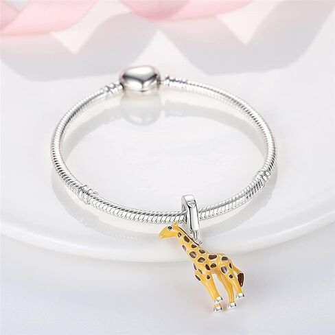 Knitting Cat Mom Sister Safety Chain Travel Unicorn Ladybird Memorial Bead Pendant 925 Sterling Silver Dangle Compatible With Pandora Moments Charm Bracelet in Kuwait