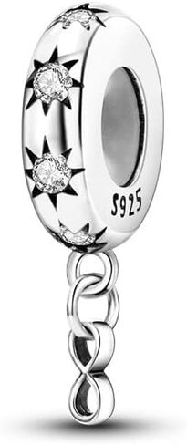 Knitting Cat Mom Sister Safety Chain Travel Unicorn Ladybird Memorial Bead Pendant 925 Sterling Silver Dangle Compatible With Pandora Moments Charm Bracelet in Kuwait