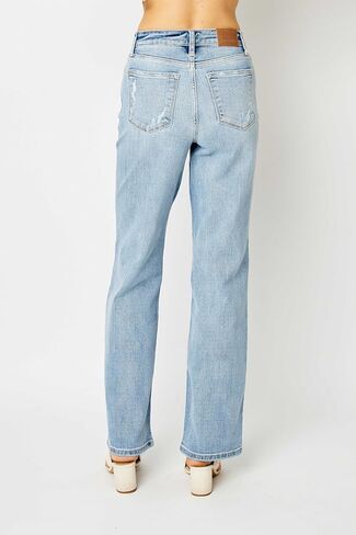 Judy Blue Women's High Waisted Straight Leg Jeans in Kuwait