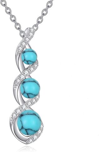 POPLYKE Dainty Pearl Necklace 925 Sterling Silver Infinity Design Single Pearl Necklace Pearl Drop Jewelry for Women Simple Bridesmaid Jewelry Gifts in Kuwait