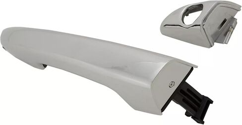 Set of 4 Chrome Exterior Door Handle with Covers with Key Hole Front & Rear Left & Right Compatible with Hyundai Sonata 2015-2019 Replace 82651C1010 82652C1010 in Saudi Arabia