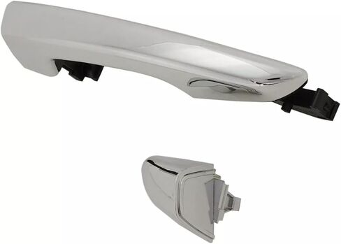Set of 4 Chrome Exterior Door Handle with Covers with Key Hole Front & Rear Left & Right Compatible with Hyundai Sonata 2015-2019 Replace 82651C1010 82652C1010 in Saudi Arabia