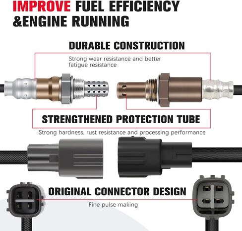مستشعر O2 Oxygen في اتجاه المصب متوافقًا مع 2000-2002 لـ Toyota Echo 234-4622 ، 234-4624 in Saudi Arabia