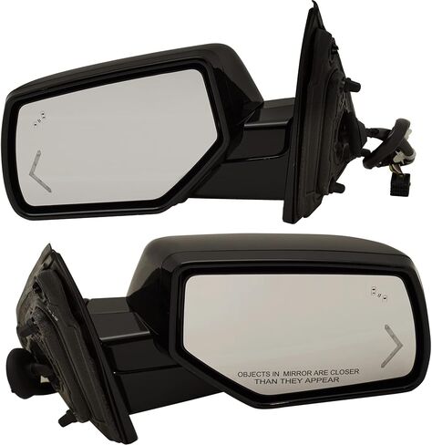 Kool Vue Right Power Heated Mirrors for Chevrolet Tahoe Suburban 2015-2020 Power Fold With Signal Light, Blind Spot Monitor, Memory & Puddle Lamp; Without Auto-Dimming with 2 Caps With Object Sensor in Saudi Arabia