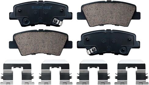 Detroit Axle - Brake Pads for Hyundai Elantra Coupe GT Veloster Kia Forte Koup Forte5, Front & Rear Ceramic Brake Pads w/Hardware Replacement in Saudi Arabia