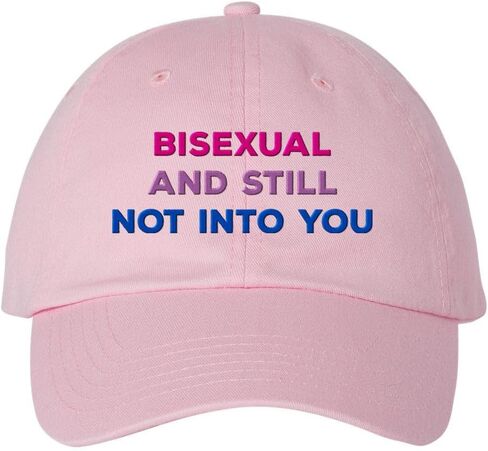 Bisexual and Still Not Into You Embroidered Baseball Cap Adjustable Cotton Dad Hat in Saudi Arabia