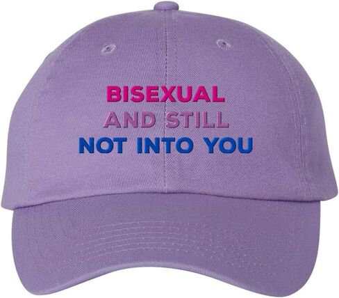 Bisexual and Still Not Into You Embroidered Baseball Cap Adjustable Cotton Dad Hat in Saudi Arabia
