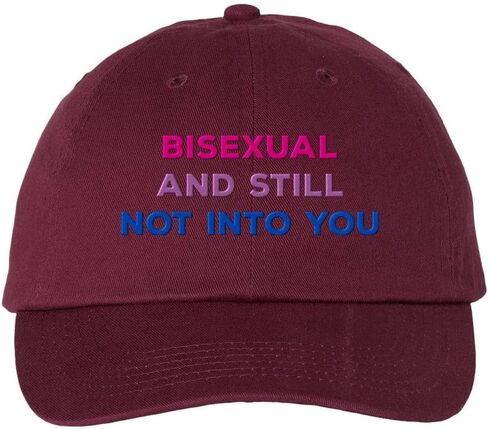 Bisexual and Still Not Into You Embroidered Baseball Cap Adjustable Cotton Dad Hat in Saudi Arabia