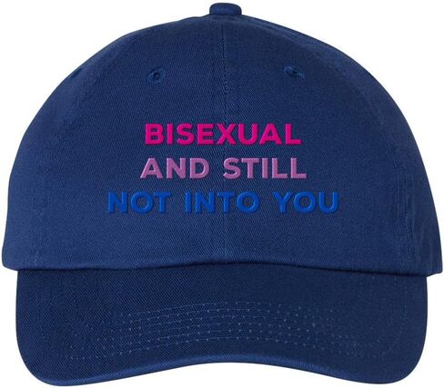 Bisexual and Still Not Into You Embroidered Baseball Cap Adjustable Cotton Dad Hat in Saudi Arabia