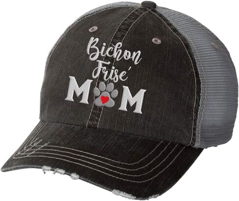 شركة Trenz Shirt Company Women's Embroidered Dog Mom Capball Cap Baseball Cap in Kuwait
