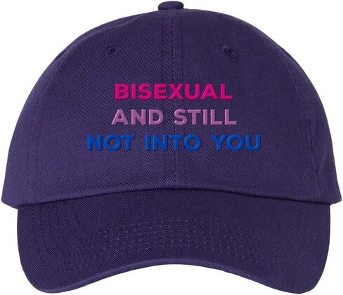 Bisexual and Still Not Into You Embroidered Baseball Cap Adjustable Cotton Dad Hat in Saudi Arabia