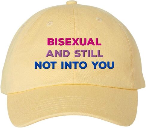 Bisexual and Still Not Into You Embroidered Baseball Cap Adjustable Cotton Dad Hat in Saudi Arabia