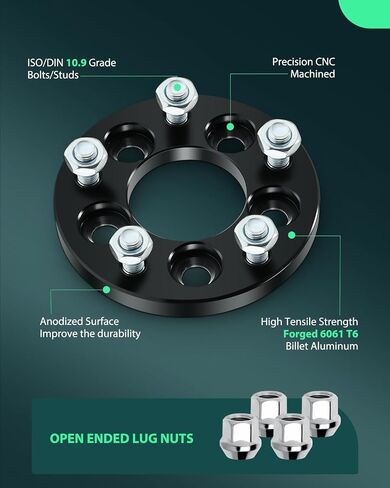SCITOO 4pcs 5x100 to 5x114.3 Wheel adapters 15mm Bore 67.1mm Studs 12x1.5 5Lug Wheel Spacers No Hubcentric Fit for Camry 1986-1991, for Celica 1993-2005, for Corolla 2003-2022, for Matrix 2003-2013 in Saudi Arabia