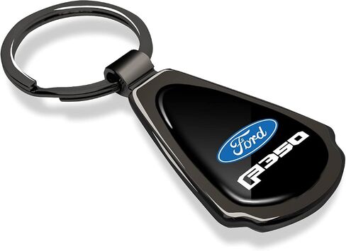 for Ford F350 Black Dome Metal Teardrop Key Chain in Saudi Arabia