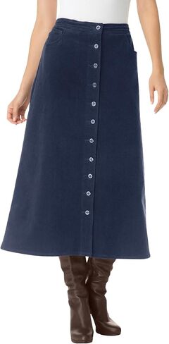 Woman Within Plus Size Corduroy Skirt in Kuwait