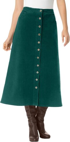 Woman Within Plus Size Corduroy Skirt in Kuwait