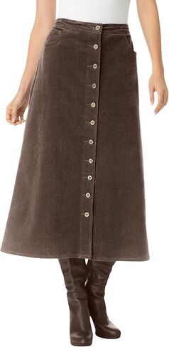 Woman Within Plus Size Corduroy Skirt in Kuwait