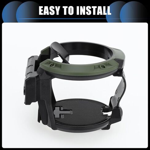 Cup Holder, 2.95" Car Universal Car Air Vent Cup Holder with Hook Plastic Black Green, 1 Pc in Saudi Arabia