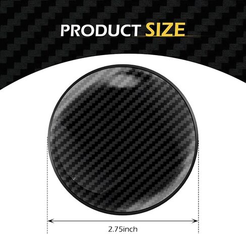 4PCS Car Cup Holder Coasters, 2.75 Inch Carbon Fiber Insert Drink Coasters, Non-Slip Bottle Pad Embedded in Cup Mat, Universal Car Interior Accessories in Saudi Arabia