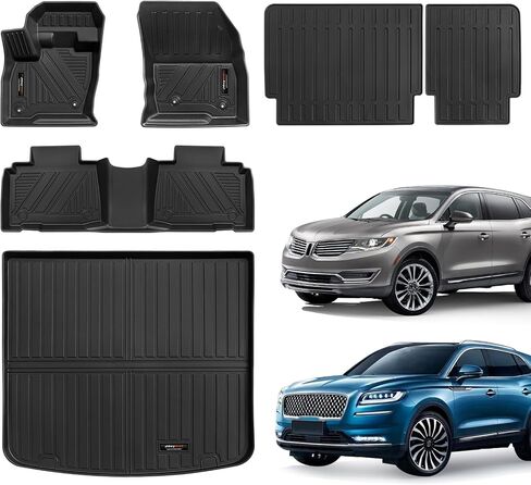 لعام 2016-2018 Lincoln MKX/2019-2023 Lincoln Nautilus Cargo Mats Trunk Trunk All Accounds TPE (بطانة البضائع) in Saudi Arabia