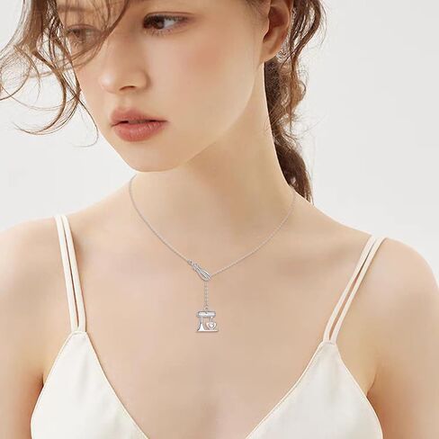 Gifts for Bakers Sterling Silver Baker Necklace Baking Jewelry for Bakers and Bake Lover Gift in Saudi Arabia