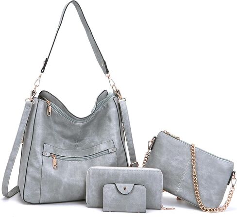 Large Crossbody Purses Set For Women Shoulder Tote Handbags Ladies Hobo Bags With Matching Wallet 4PCS in Kuwait